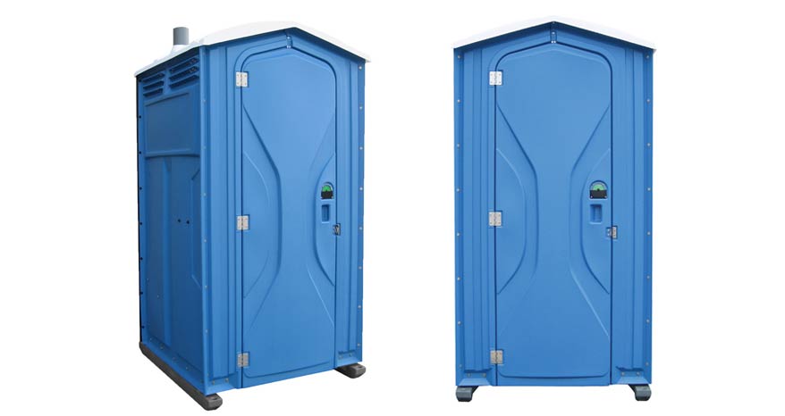 Long-term porta potty units on site in Savannah, Georgia